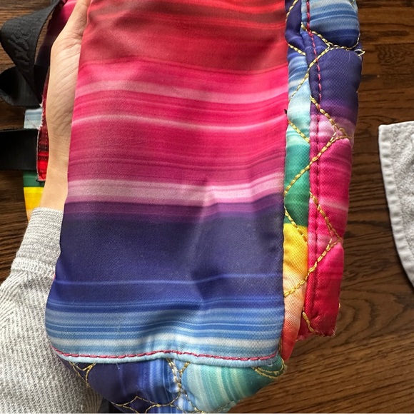 Betsy Johnson rainbow quilted backpack - Picture 11 of 17
